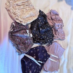 Jamie Kay Floral and Solid Kids Shorts Set